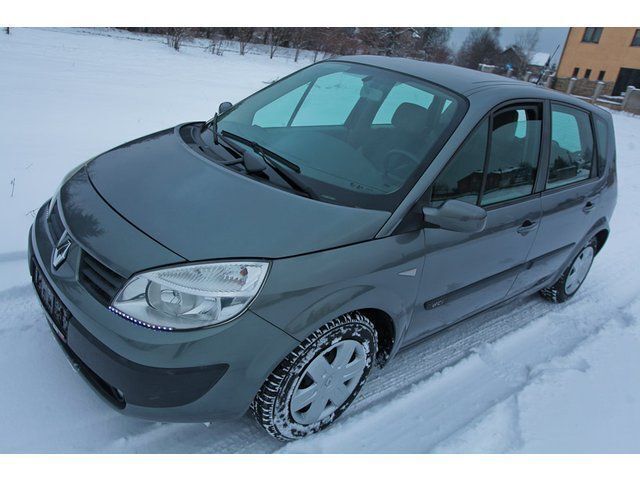 Gebraucht Renault Scénic II Authentique 103 PS (75 kW) 2004 Grau metallic Van / Kleinbus