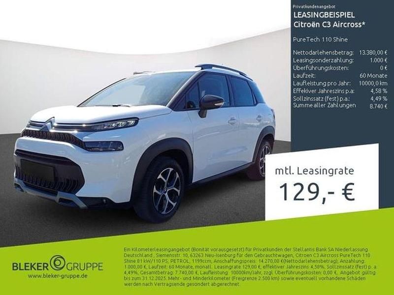 Lack weiss banquise/typ aussenverkleidung spiegel flach standard Gebraucht 2023 Citroën C3 Aircross PureTech SUV | 12.980 € (Guter Preis) - Bild 1/3