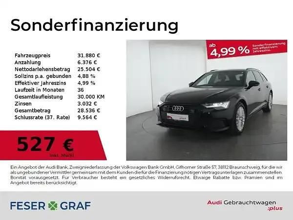 Mythosschwarz metallic Gebraucht 2022 Audi A6 Ambiente Kombi | 31.880 € (Guter Preis) - Bild 1/4