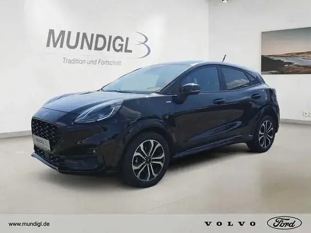 Schwarz ((098) obsidianschwarz metallic) Gebraucht 2021 Ford Puma ST-Line Coupé | 17.130 € (Guter Preis) - Bild 1/3