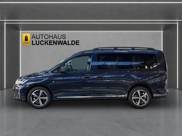 Neu VW Caddy Maxi Dark Label 122 PS (89 kW) 2025 Blau Van / Kleinbus