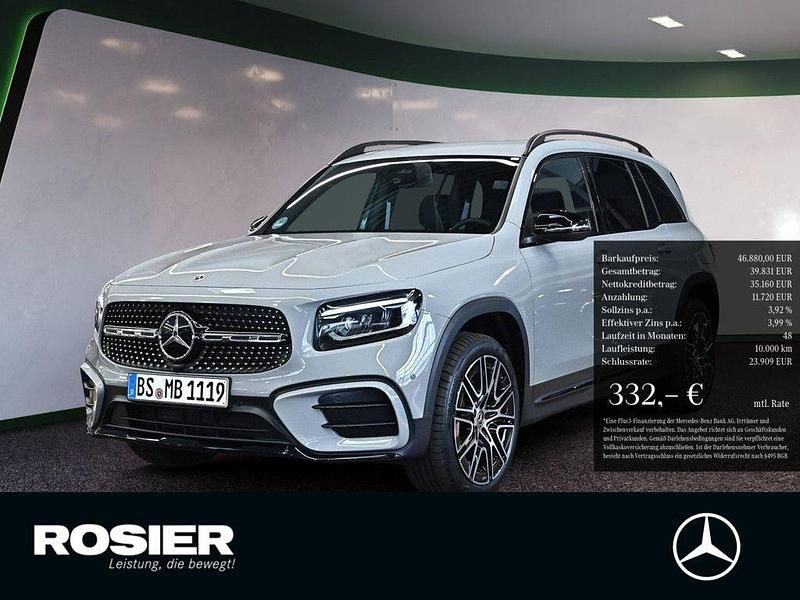 Grau / manufaktur alpingrau Gebraucht 2025 Mercedes GLB200 AMG line SUV | 46.880 € (Teuer) - Bild 1/3
