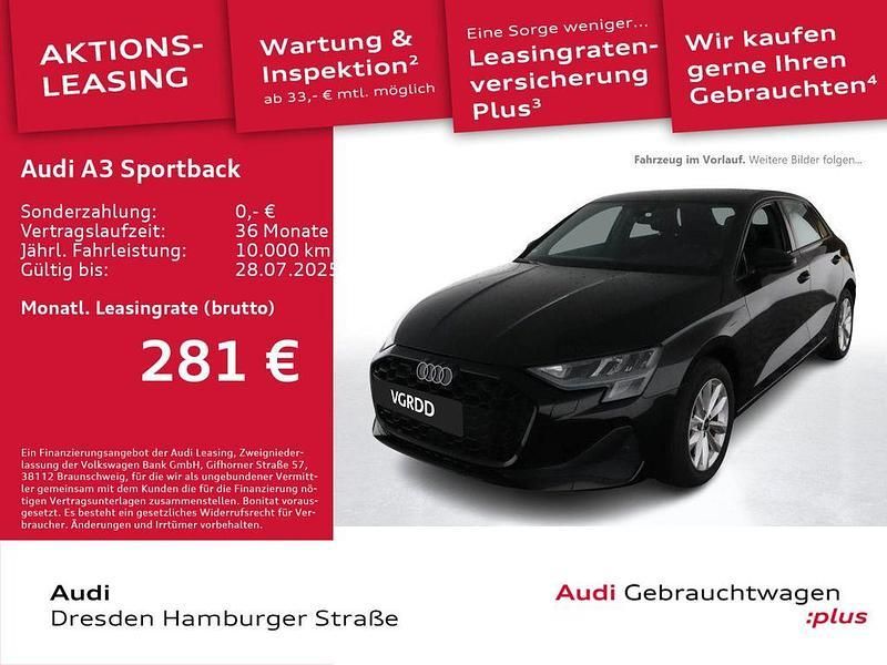 Schwarz Gebraucht 2025 Audi A3 Sportback Performance Limousine | 28.890 € (Superpreis) - Bild 1/3