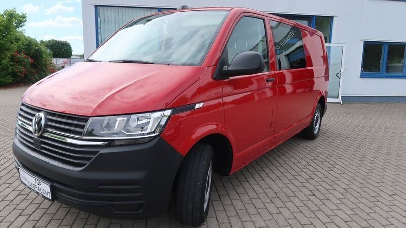 Kirschrot Gebraucht 2020 VW T6.1 Van | 21.900 € - Bild 1/4