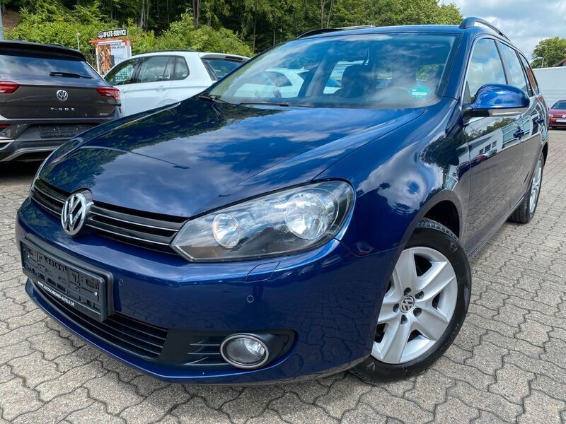 Shadow blue metallic Gebraucht 2010 VW Golf VI Comfortline Kombi | 2.950 € - Bild 1/4