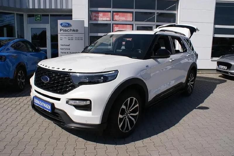 Starweiß metallic (metallic) Gebraucht 2020 Ford Explorer ST-Line SUV | 43.990 € (Fairer Preis) - Bild 1/4