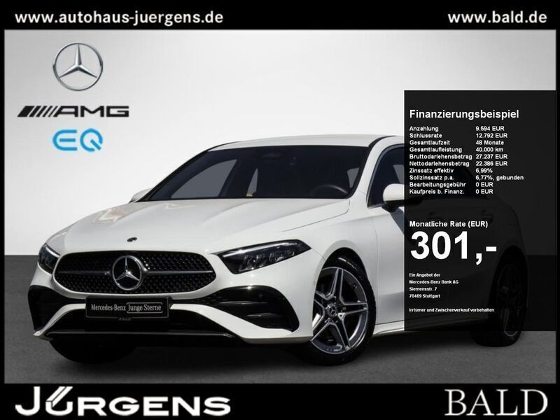 Polarweiss Gebraucht 2024 Mercedes A200 AMG Limousine | 32.880 € (Fairer Preis) - Bild 1/4