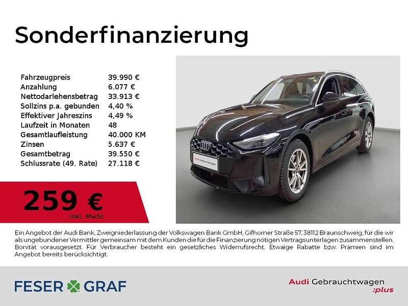 Mythosschwarz metallic Gebraucht 2025 Audi A5 Ambiente Kombi | 39.990 € (Superpreis) - Bild 1/4