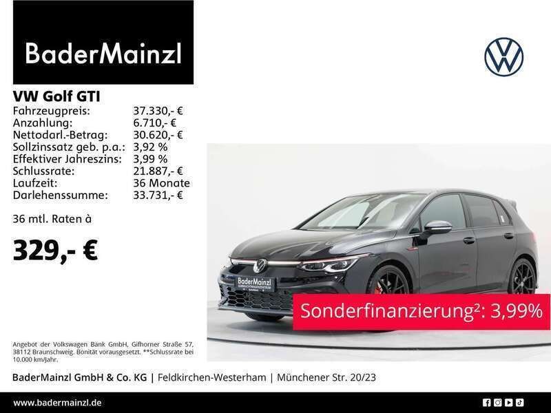 Deep black perleffekt (metallic) Gebraucht 2024 VW Golf VIII GTI Clubsport Limousine | 37.330 € (Fairer Preis) - Bild 1/3
