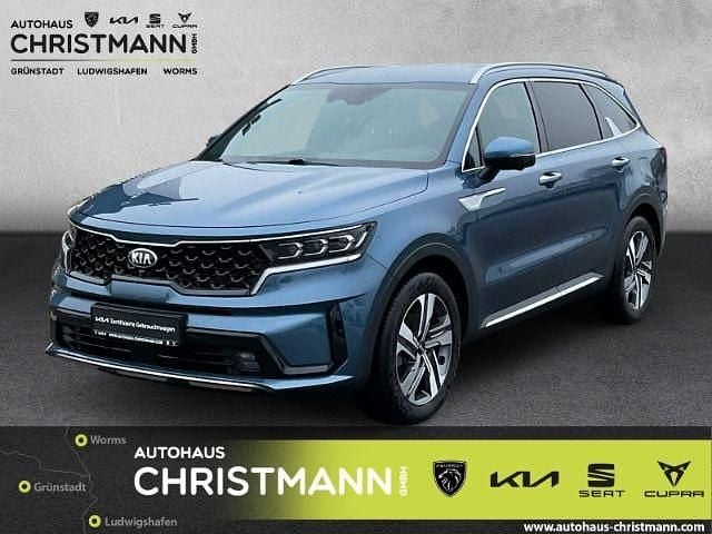 Mineralblau met. Gebraucht 2021 Kia Sorento Platinum SUV | 32.490 € (Guter Preis) - Bild 1/4