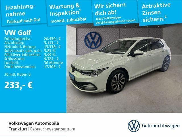 Weiß Gebraucht 2021 VW Golf VIII Active Kleinwagen | 21.840 € (Fairer Preis) - Bild 1/4