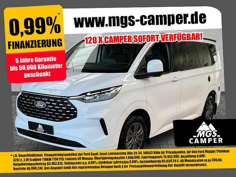 Frozen white Neu 2025 Ford Tourneo Custom Nugget Limousine | 63.290 € (Etwas zu teuer) - Bild 1/4