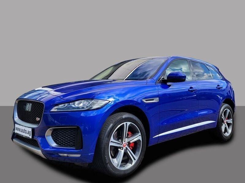 Blau Gebraucht 2017 Jaguar F-Pace S SUV | 29.844 € (Fairer Preis) - Bild 1/4