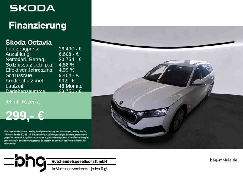 Weiß Gebraucht 2023 Skoda Octavia Ambition Kombi | 26.430 € (Fairer Preis) - Bild 1/3
