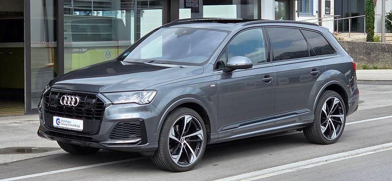 Grau Gebraucht 2019 Audi Q7 S-Line SUV | 56.800 € - Bild 1/4