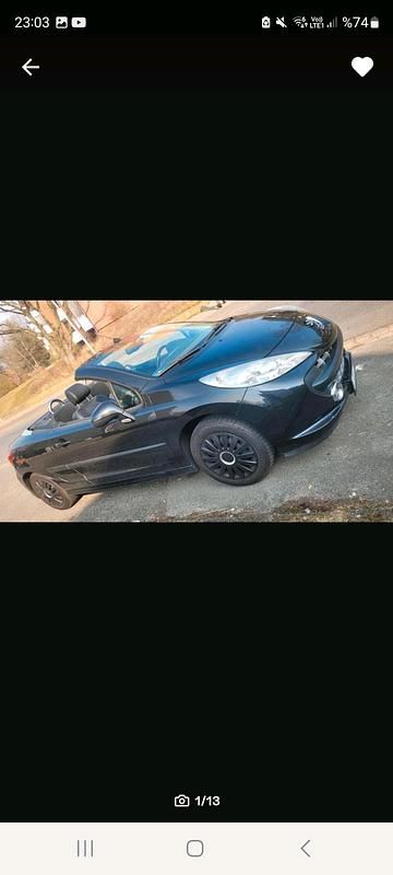 Gebraucht Peugeot 207 CC 120 PS (88 kW) 2007 Schwarz Cabrio
