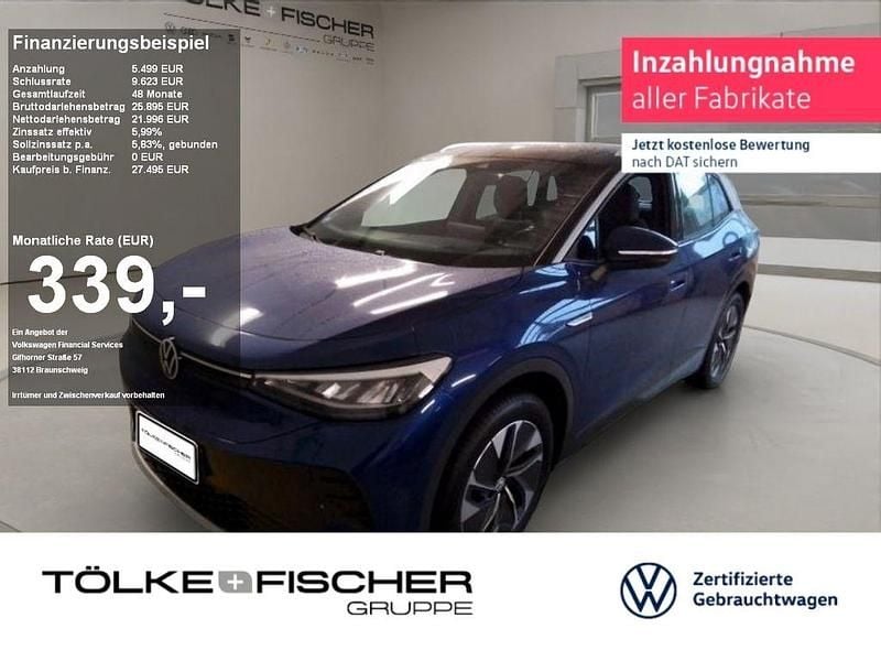 Blue dusk (metallic) Gebraucht 2022 VW ID.4 Pro Performance SUV | 27.495 € (Fairer Preis) - Bild 1/2