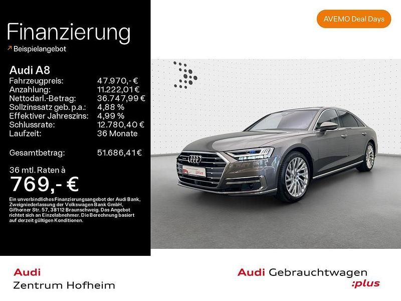Terragrau metallic Gebraucht 2018 Audi A8 Ambiente Limousine | 47.970 € (Etwas zu teuer) - Bild 1/3