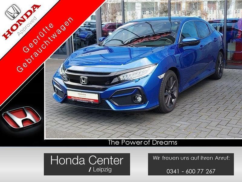 Blau Gebraucht 2021 Honda Civic Executive Limousine | 23.990 € (Teuer) - Bild 1/4