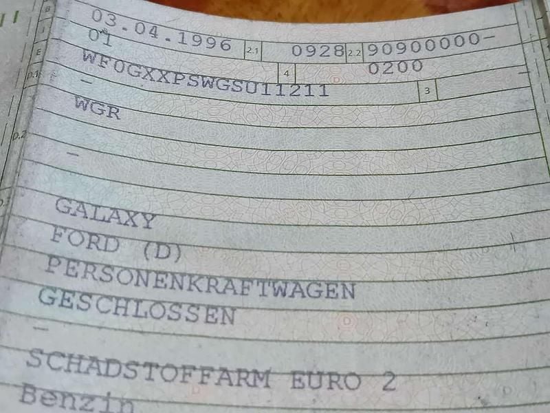 Gebraucht 1996 Ford Galaxy Van / Kleinbus | 800 € (Guter Preis) - Bild 1/4