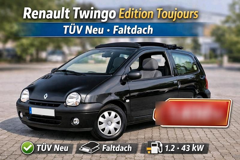 Schwarz Gebraucht 2007 Renault Twingo Kleinwagen | 1.650 € (Fairer Preis) - Bild 1/4