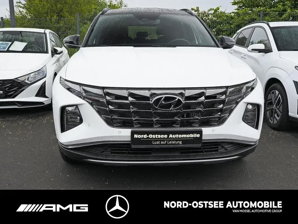 Gebraucht Hyundai Tucson Advantage 150 PS (110 kW) 2024 Serenity white / abyss black / SUV