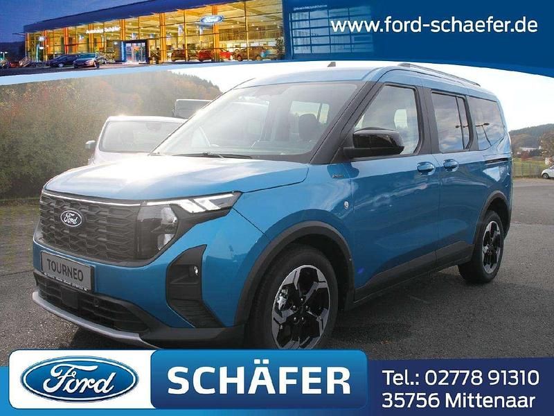 Digital aqua blue Neu 2025 Ford Tourneo Courier Active Van / Kleinbus | 31.489 € (Teuer) - Bild 1/4
