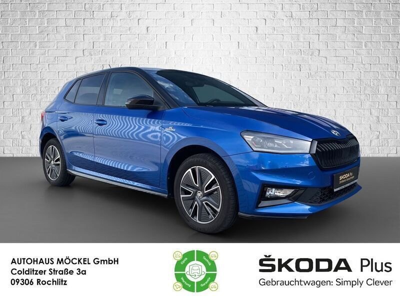 Blau Gebraucht 2023 Skoda Fabia Monte Carlo Limousine | 19.990 € (Fairer Preis) - Bild 1/4