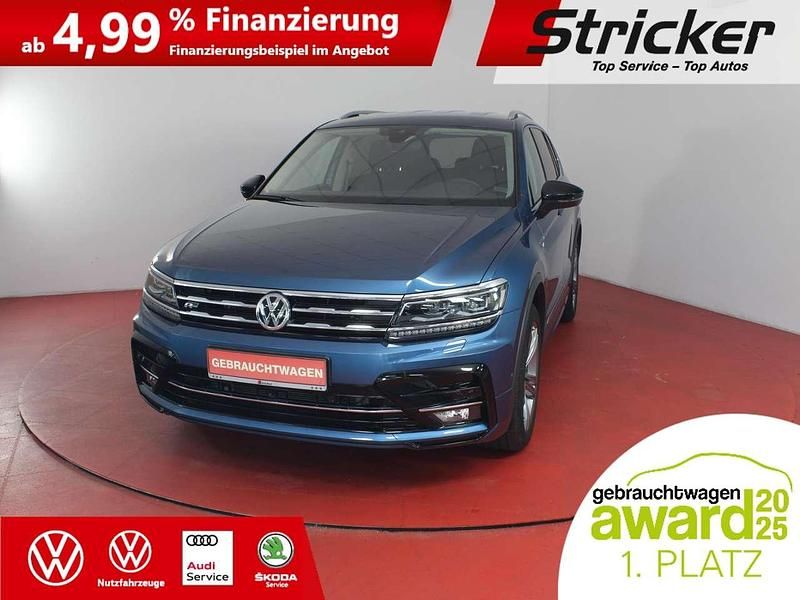 Blue silk metallic Gebraucht 2020 VW Tiguan Allspace R-line SUV | 28.949 € (Fairer Preis) - Bild 1/4