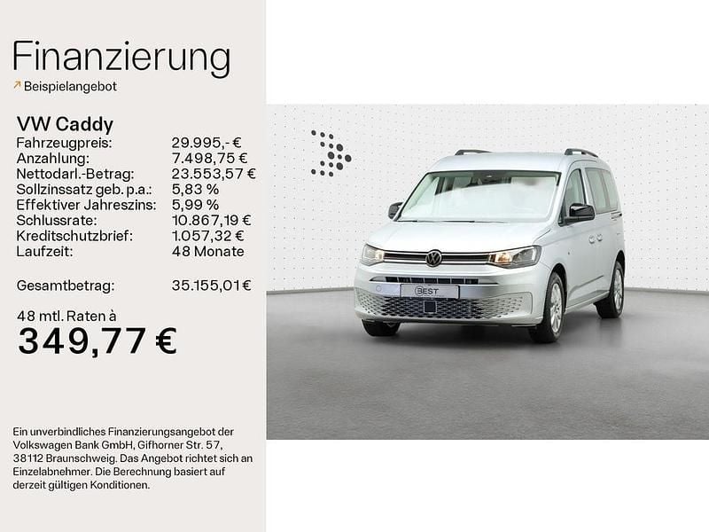 Neu VW Caddy Life 116 PS (85 kW) 2026 Reflexsilber metallic Van / Kleinbus