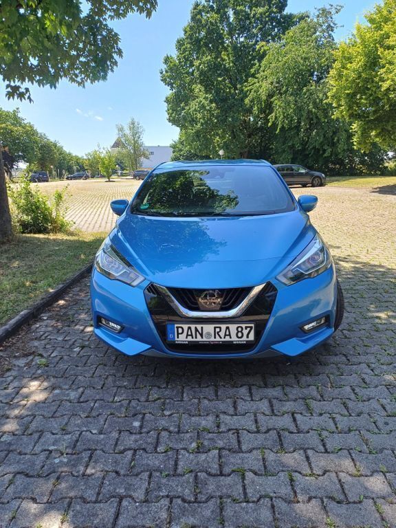 Blau Gebraucht 2019 Nissan Micra Tekna Kleinwagen | 11.300 € (Guter Preis) - Bild 1/4