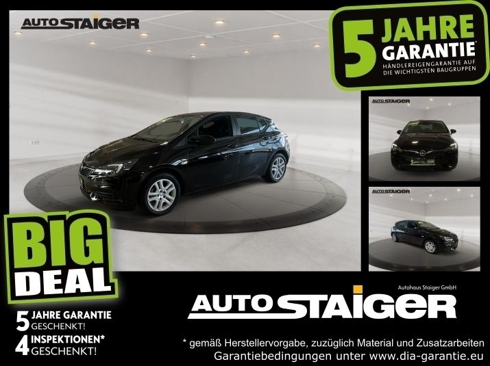 Onyx schwarz Gebraucht 2021 Opel Astra Edition Limousine | 14.990 € (Guter Preis) - Bild 1/2