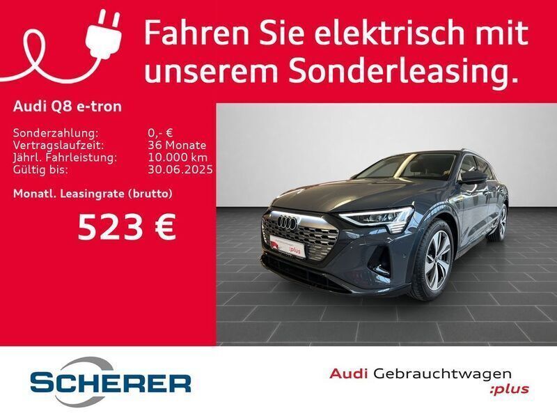 Magnetgrau Gebraucht 2024 Audi Q8 e-tron Ambiente SUV | 63.890 € (Etwas zu teuer) - Bild 1/4