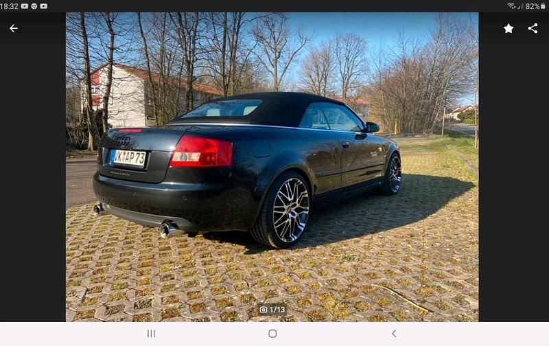 Schwarz Gebraucht 2002 Audi A4 Cabrio | 6.400 € (Teuer) - Bild 1/4
