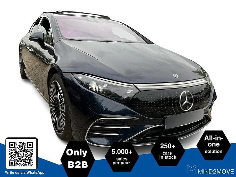 Nautikblau metallic Gebraucht 2022 Mercedes EQS450+ AMG line Limousine | 48.976 € (Fairer Preis) - Bild 1/3