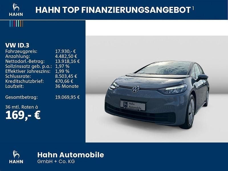 Gebraucht VW ID.3 Pure 110 kW (150 PS) 2022 Mondsteingrau Kleinwagen