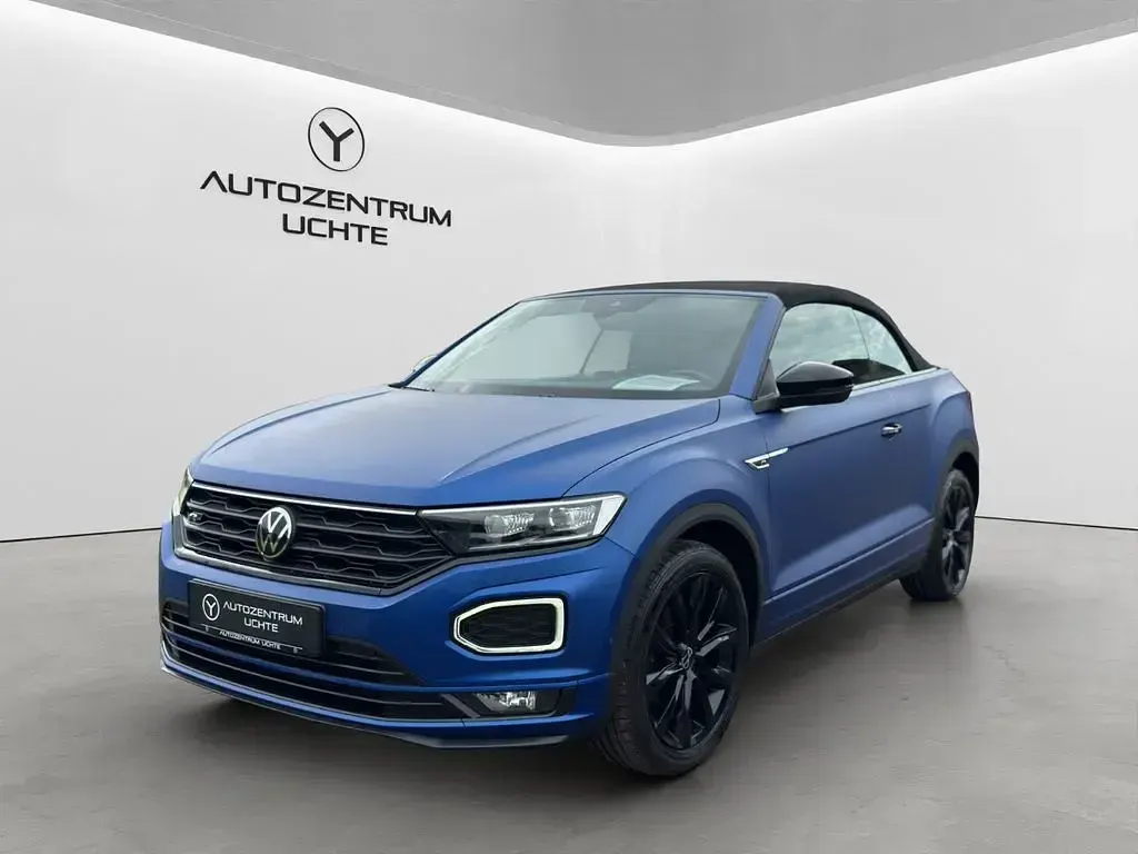 Gebraucht VW T-Roc Cabriolet R-line Edition 150 PS (110 kW) 2021 Blau Cabrio