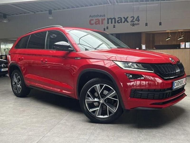 Rot Gebraucht 2020 Skoda Kodiaq SportLine SUV | 25.900 € (Fairer Preis) - Bild 1/4