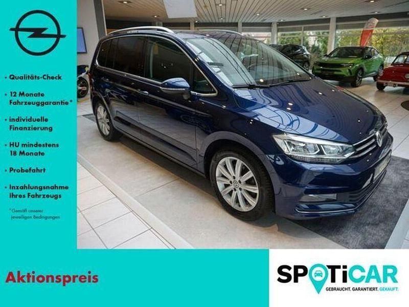 Gebraucht VW Touran Highline 150 PS (110 kW) 2018 Blau Van / Kleinbus