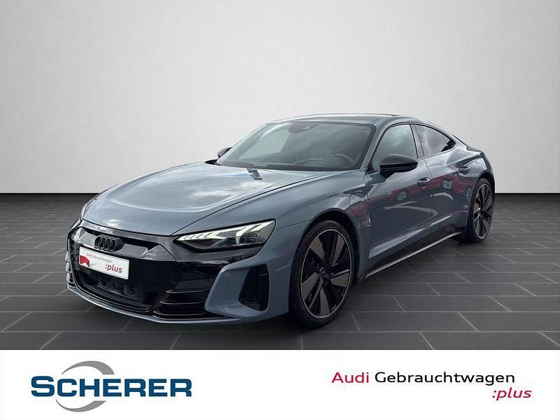 Kemoragrau metallic (metallic) Gebraucht 2022 Audi e-tron GT quattro Ambiente Limousine | 54.500 € (Fairer Preis) - Bild 1/4