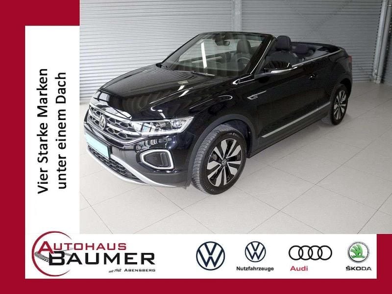 Deep black perleffekt (metallic) Gebraucht 2024 VW T-Roc Cabriolet Move Cabrio | 31.650 € (Guter Preis) - Bild 1/3