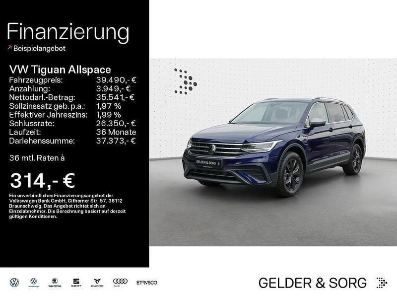 Atlantic blue metallic Gebraucht 2024 VW Tiguan Allspace Move SUV | 39.490 € (Guter Preis) - Bild 1/4