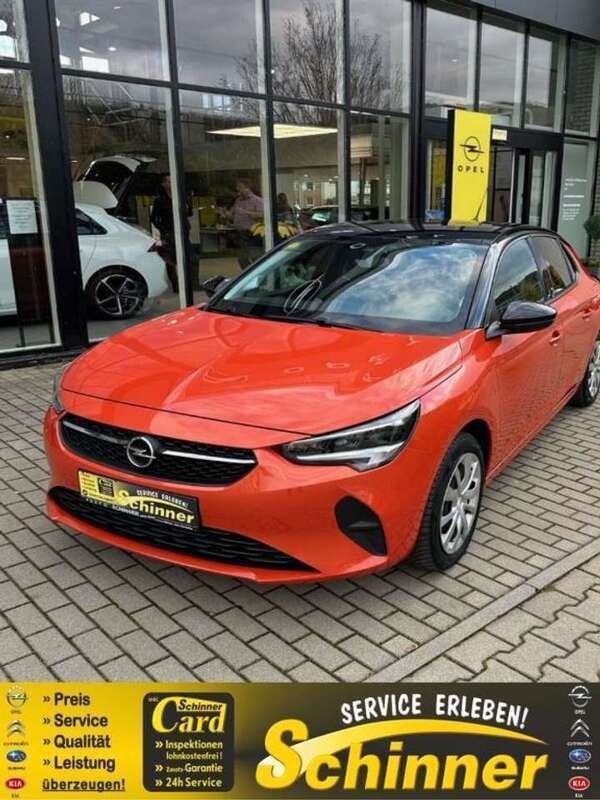 Power orange metallic Gebraucht 2021 Opel Corsa-e Edition Kleinwagen | 13.290 € (Superpreis) - Bild 1/2