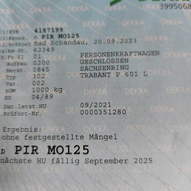 Gebraucht Trabant 601 26 PS (19 kW) 1989 Grün Kleinwagen