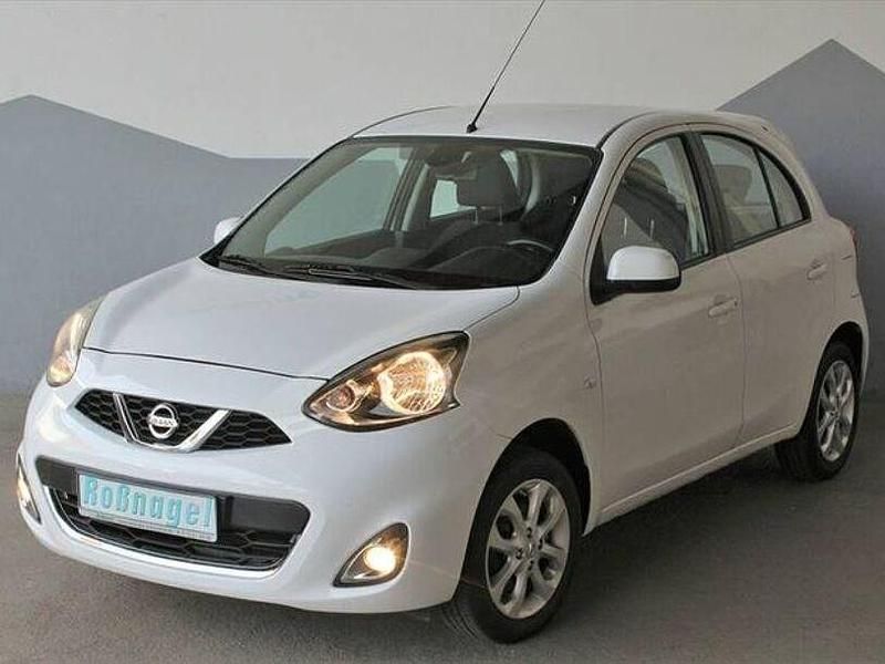 Weiß Gebraucht 2016 Nissan Micra Acenta Kleinwagen | 6.490 € (Fairer Preis) - Bild 1/4