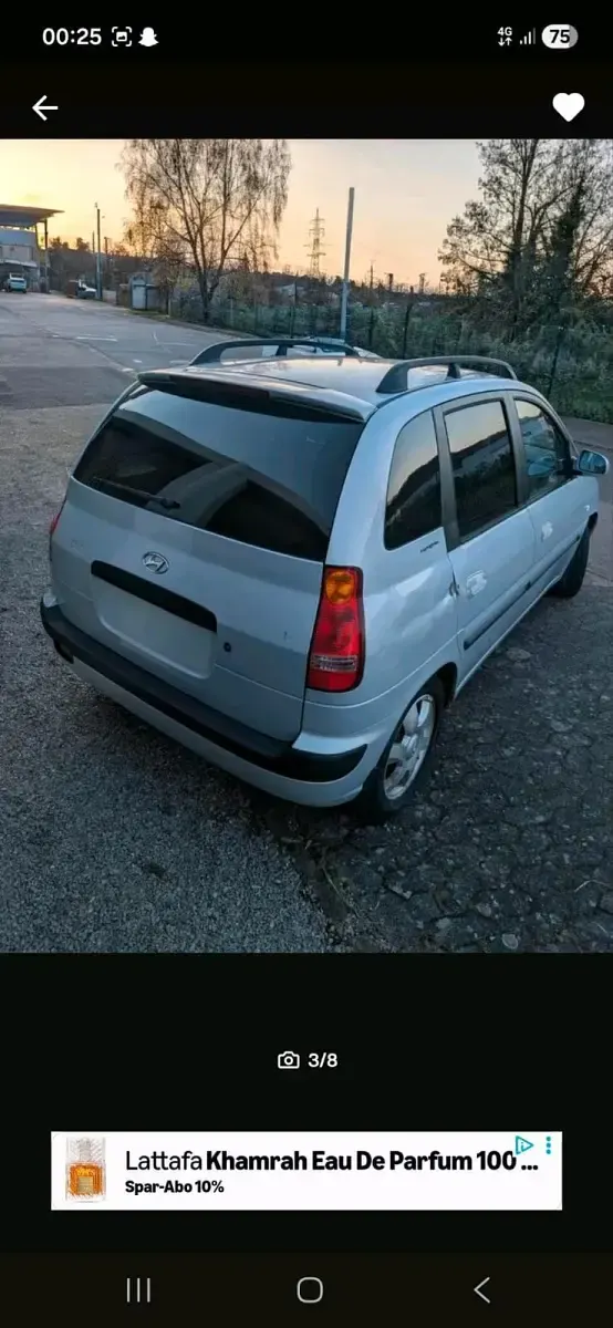 Gebraucht Hyundai Matrix 105 PS (77 kW) 2003 Silber Van / Kleinbus