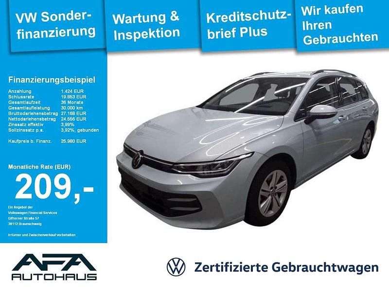Blau Gebraucht 2025 VW Golf VIII Life Kombi | 25.990 € (Guter Preis) - Bild 1/3
