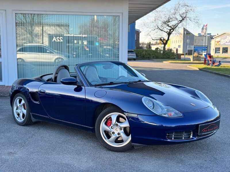 Blau Gebraucht 2001 Porsche Boxster S Cabrio | 18.975 € (Superpreis) - Bild 1/4