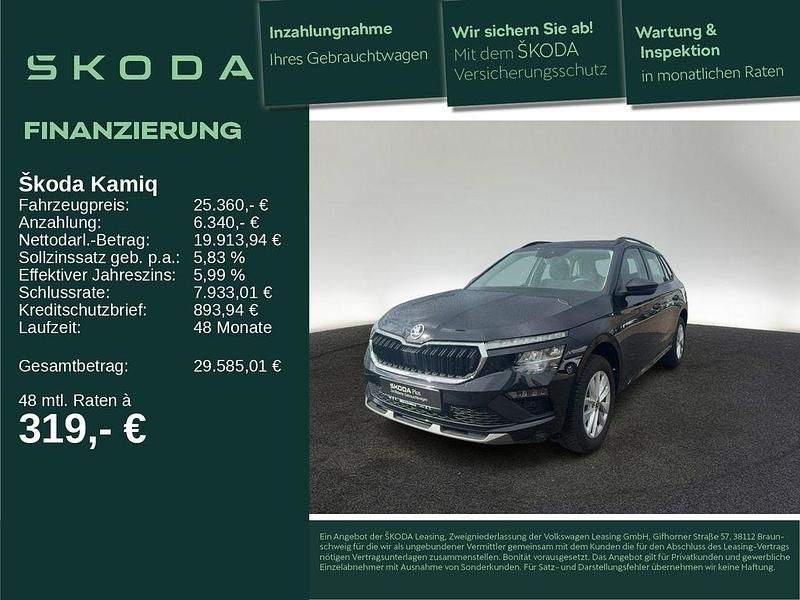 Gebraucht Skoda Kamiq Selection 150 PS (110 kW) 2025 Schwarz SUV