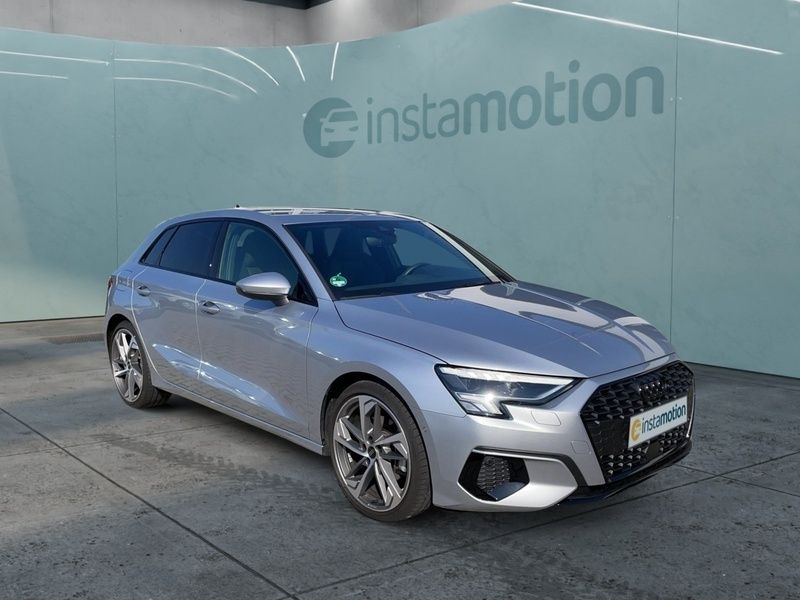 Silber Gebraucht 2023 Audi A3 Sportback Advanced Plus Kleinwagen | 41.189 € - Bild 1/4